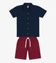 Imagem de Conjunto Infantil Camisa Com Bermuda Trick Nick Azul