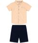 Imagem de Conjunto Infantil Camisa Com Bermuda Trick Nick Bege