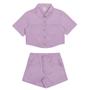 Imagem de Conjunto Infantil Camisa/Shorts Lilás Alakazoo