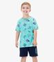 Imagem de Conjunto Infantil Camiseta Com Bermuda Rovi Kids Azul