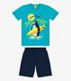 Imagem de Conjunto Infantil Camiseta Com Bermuda Rovi Kids Azul