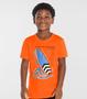 Imagem de Conjunto Infantil Camiseta Com Bermuda Rovi Kids Laranja