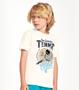 Imagem de Conjunto Infantil Camiseta Com Bermuda Trick Nick Bege