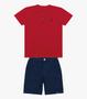 Imagem de Conjunto Infantil Camiseta Com Bermuda Trick Nick Vermelho