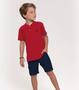 Imagem de Conjunto Infantil Camiseta Com Bermuda Trick Nick Vermelho