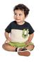 Imagem de Conjunto infantil camiseta e bermuda  carinha- angerô