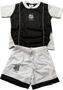 Imagem de Conjunto Infantil Camiseta (Gola Branca) e Short Futebol Mania - Santos - REF: .253H