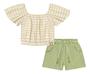 Imagem de Conjunto infantil catavento croped e shorts