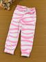 Imagem de Conjunto Infantil Catavento Inverno Calça e Moletom Flanelado Listras Rosa