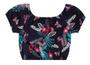 Imagem de Conjunto Infantil Ciganinha Menina Florido Short + Blusinha