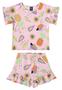 Imagem de Conjunto Infantil com Blusa e Short para Menina Bee Loop