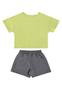 Imagem de Conjunto Infantil com Cropped e Short Guloseima