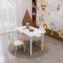 Imagem de Conjunto Infantil com Mesa 75x50cm com 2 cadeiras Laura Branco