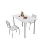Imagem de Conjunto Infantil com Mesa 75x50cm com 2 cadeiras Laura Branco