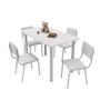 Imagem de Conjunto Infantil com Mesa 75x50cm com 4 Cadeiras Laura