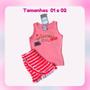 Imagem de Conjunto Infantil Cotton Menina Camiseta Regata e Shorts  - Kely Kety