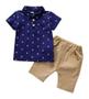 Imagem de Conjunto Infantil Criança Menino Short + Camisa Polo