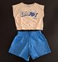 Imagem de Conjunto infantil cropped regata short menina Elian Malwee