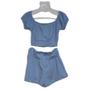 Imagem de Conjunto Infantil Cropped Short Blogueirinha ul Rosa