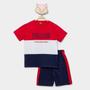 Imagem de Conjunto Infantil Curto Kyly Casual Tricolor Menino