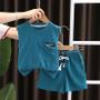 Imagem de Conjunto Infantil de Verão 2 Peças - Colete e Shorts para Bebês e Crianças