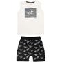 Imagem de Conjunto Infantil Dino Off White com Preto