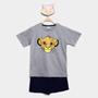 Imagem de Conjunto Infantil Disney Camiseta Simba + Bermuda Menino