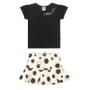 Imagem de Conjunto Infantil Duas Peças Blusa e Saia Com Short  Shine Girl