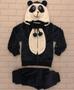 Imagem de Conjunto  infantil em plush inverno luxo - Panda - Gatinha