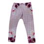 Imagem de Conjunto infantil fem body+legging Quebra Cabeça branco/rosa