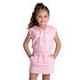 Imagem de Conjunto Infantil Feminino Blusa E Short Saia Team Girl Moda