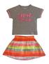 Imagem de Conjunto Infantil Feminino Blusa MC + Saia Marlan