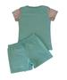 Imagem de Conjunto Infantil Feminino Blusa MC + Shorts Moletom TileeSul