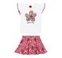 Imagem de Conjunto Infantil Feminino Blusa  SaiaShort Lantejoulas Kyly