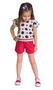 Imagem de Conjunto Infantil Feminino Blusa + Short Kyly 112071