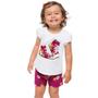 Imagem de Conjunto Infantil Feminino Blusa + Short Kyly Estação Das Flores