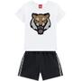 Imagem de Conjunto Infantil Feminino Blusa + Short Kyly Tigre