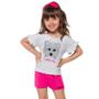 Imagem de Conjunto Infantil Feminino Blusa + Short Kyly