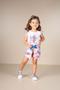 Imagem de Conjunto Infantil Feminino Blusa Smile + Shorts Alekids