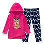 Imagem de Conjunto Infantil Feminino Blusão Moletom + Legging Molecotton Kyly