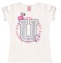 Imagem de Conjunto Infantil Feminino Cute Unicorn - Lual Kids - Off White/Groselha