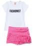 Imagem de Conjunto Infantil Feminino Fashionist Branco 0025 - Liss Candy