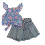 Imagem de Conjunto Infantil Feminino Short Jeans Mon Sucré 23074