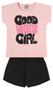 Imagem de Conjunto Infantil Good Vibes Girl Cor Rosa Soft