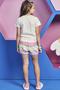 Imagem de Conjunto Infantil Kukie Verão Com Shorts e Blusa Barbie Aventureira