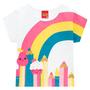 Imagem de Conjunto Infantil Kyly Menina Blusa E Short - Arco Iris