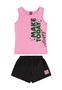 Imagem de Conjunto Infantil Make Today Happy Regata e Bermuda para Meninas Bee Loop
