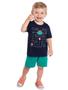 Imagem de Conjunto infantil masculino azul marinho dino kyly