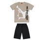 Imagem de Conjunto Infantil Masculino Camiseta + Bermuda Moletinho Kyly