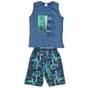 Imagem de Conjunto Infantil Masculino Camiseta Cavada e Bermuda - Elian